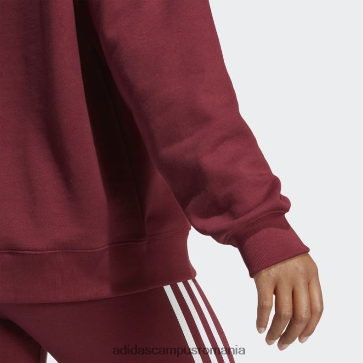 adidas campus romania hanorac roșu trefoil la modă femei roșu J266N222996