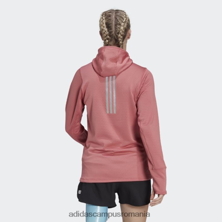 adidas campus romania hanorac roșu x-city fleece alergare cu mânecă lungă femei roșu J266N223008