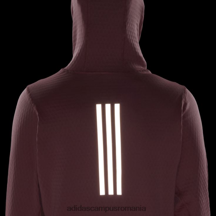 adidas campus romania hanorac roșu x-city fleece alergare cu mânecă lungă femei roșu J266N223008
