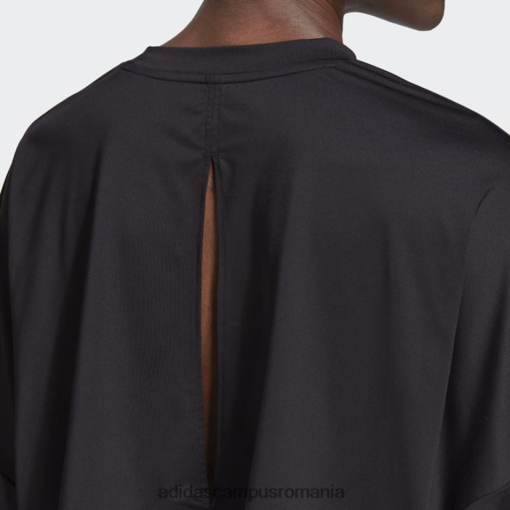 adidas campus romania hanorac supradimensionat, cu 3 dungi, cu croială hiperglam, negru femei alb negru J266N223108