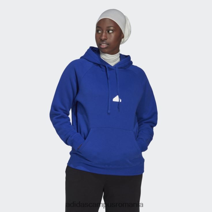 adidas campus romania hanorac supradimensionat cu glugă albastru femei albastru J266N223048