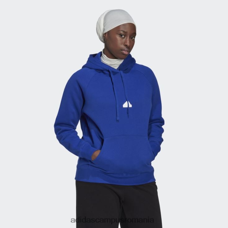 adidas campus romania hanorac supradimensionat cu glugă albastru femei albastru J266N223048