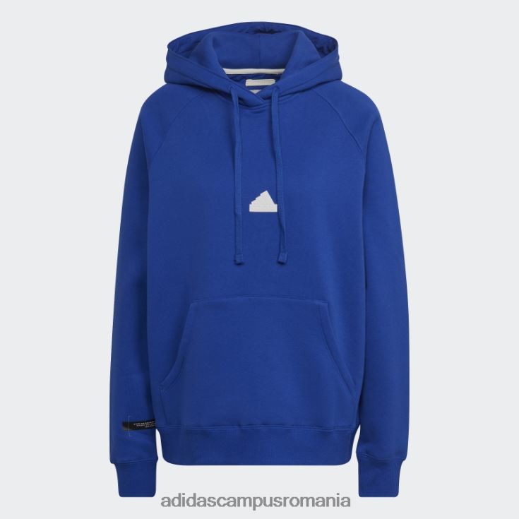 adidas campus romania hanorac supradimensionat cu glugă albastru femei albastru J266N223048