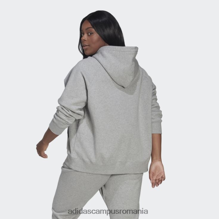 adidas campus romania hanorac supradimensionat cu glugă (plus mărime) gri mediu femei gri mediu J266N223162