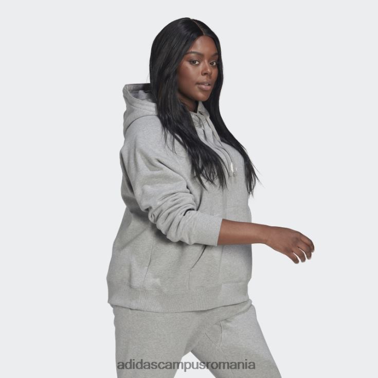 adidas campus romania hanorac supradimensionat cu glugă (plus mărime) gri mediu femei gri mediu J266N223162