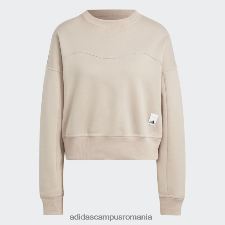 adidas campus romania hanorac taupe lounge fleece adidas femei taupe J266N223055