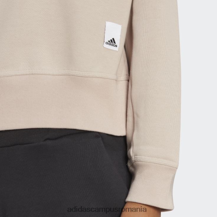adidas campus romania hanorac taupe lounge fleece adidas femei taupe J266N223055