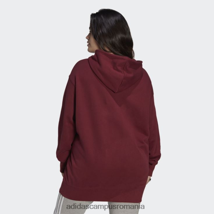 adidas campus romania hanorac trefoil roșu (plus mărime) adidas femei roșu J266N223001