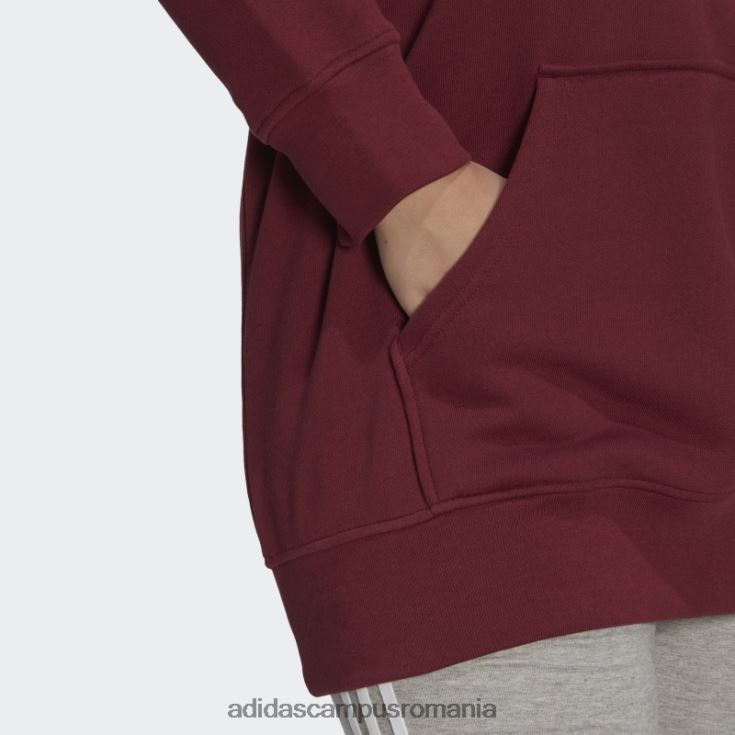 adidas campus romania hanorac trefoil roșu (plus mărime) adidas femei roșu J266N223001