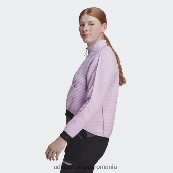 adidas campus romania lila terrex hike 1/2 zip fleece femei liliac J266N223158