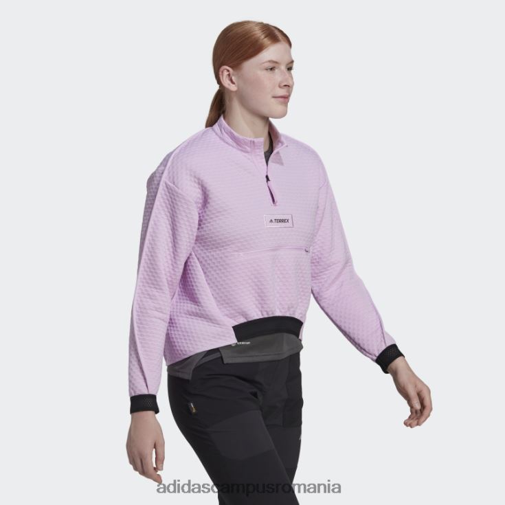 adidas campus romania lila terrex hike 1/2 zip fleece femei liliac J266N223158