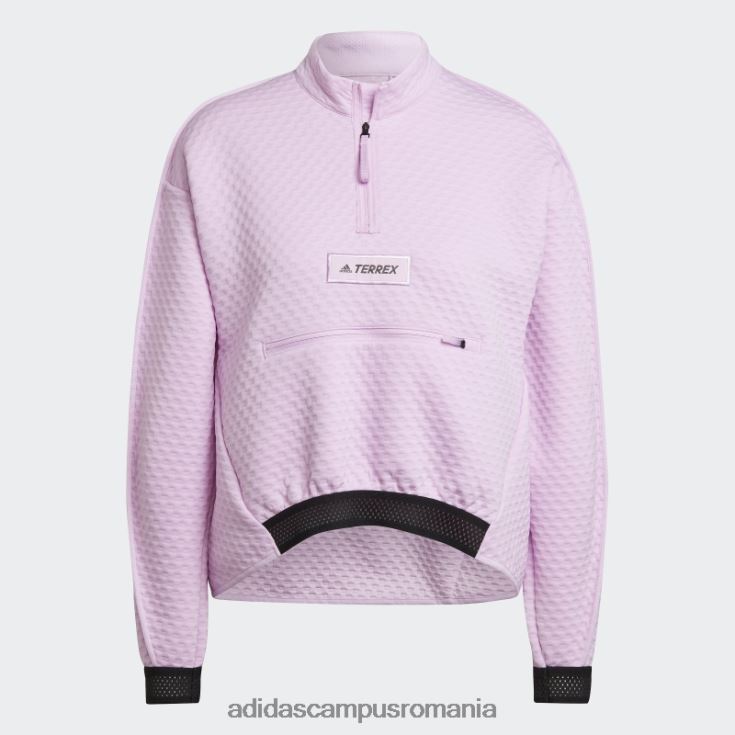 adidas campus romania lila terrex hike 1/2 zip fleece femei liliac J266N223158