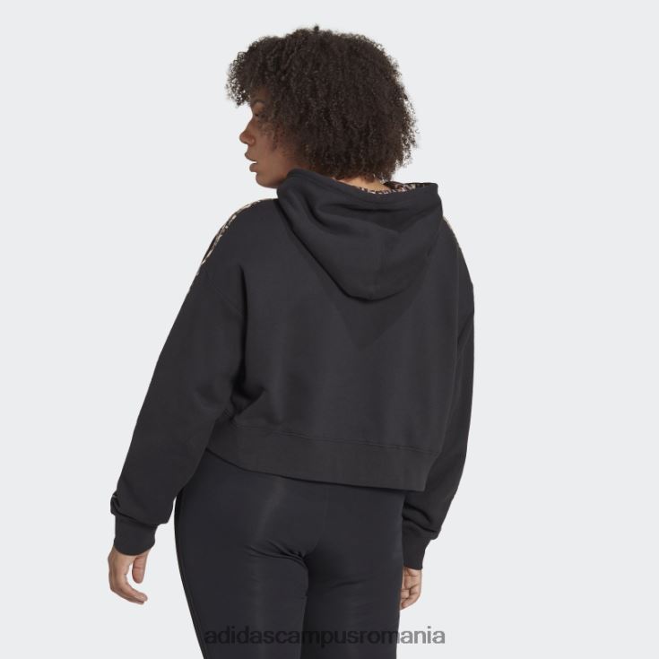 adidas campus romania sigla hanorac negru (plus marime) adidas femei negru/multicolor J266N223103