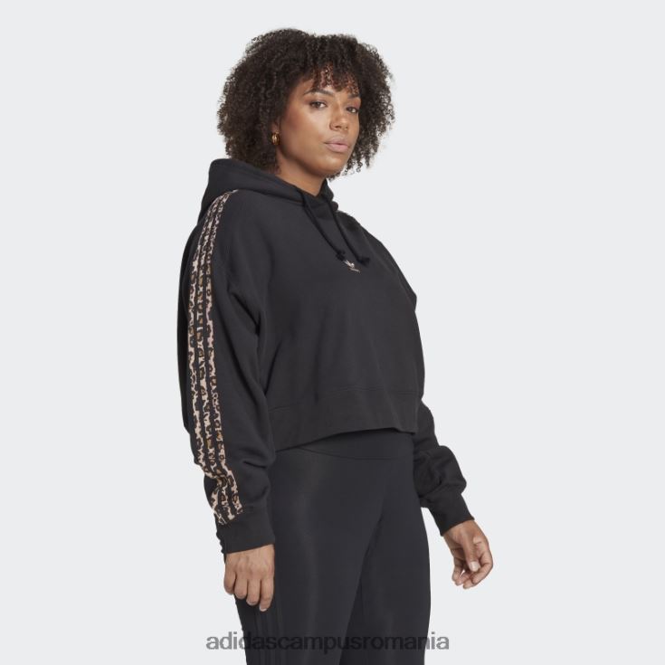 adidas campus romania sigla hanorac negru (plus marime) adidas femei negru/multicolor J266N223103