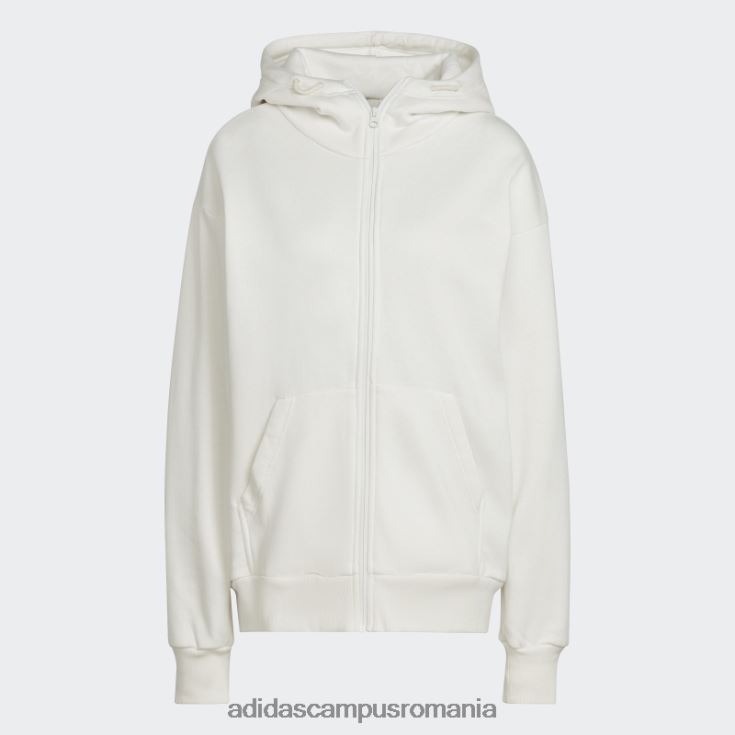 adidas campus romania studio lounge fleece hanorac cu fermoar complet nevopsit femei nevopsit J266N222994