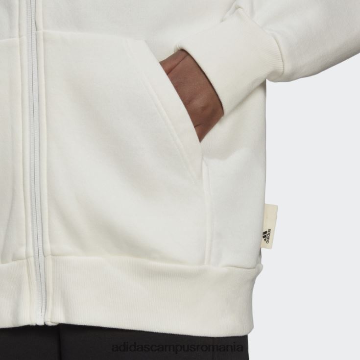 adidas campus romania studio lounge fleece hanorac cu fermoar complet nevopsit femei nevopsit J266N222994