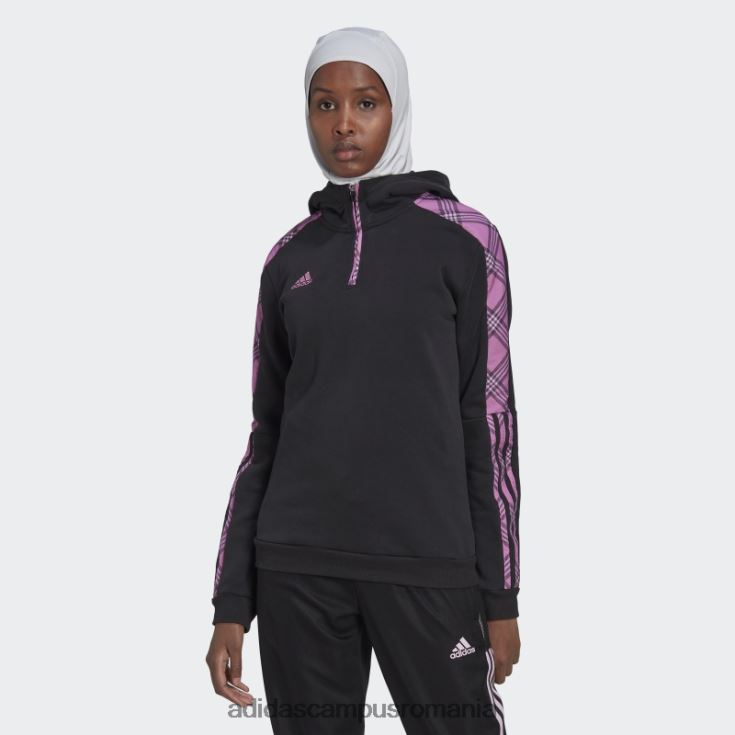 adidas campus romania tiro winterized hanorac negru femei negru/liliac J266N223059