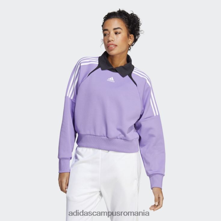 adidas campus romania trening hanorac violet femei violet/negru/alb J266N223071