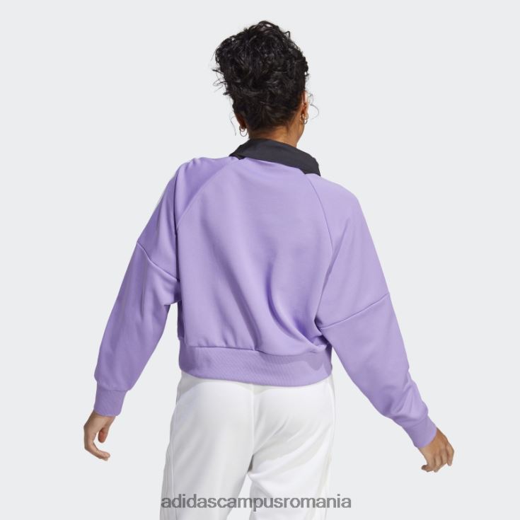 adidas campus romania trening hanorac violet femei violet/negru/alb J266N223071
