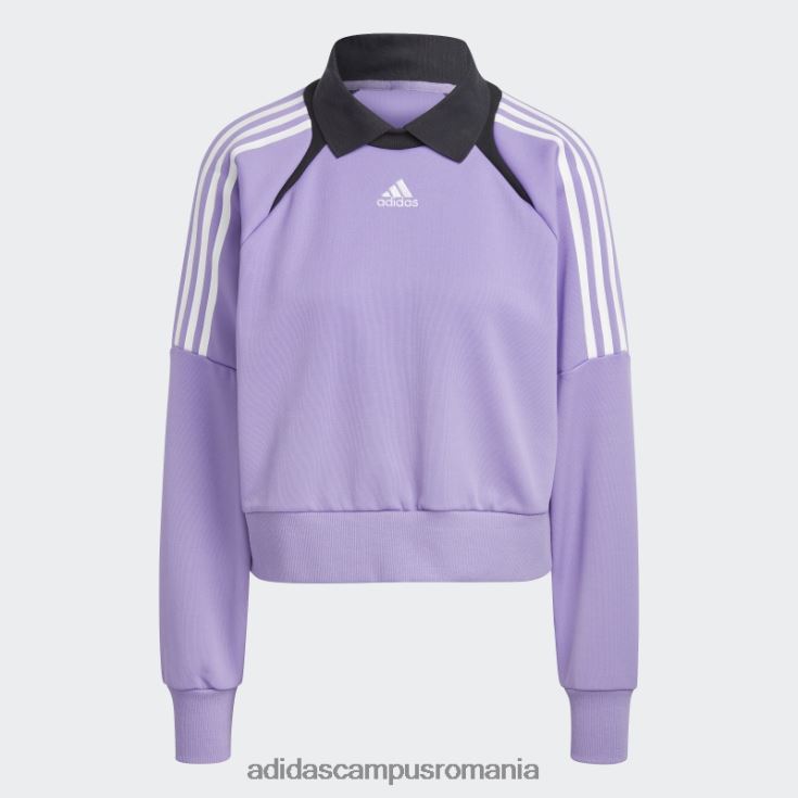 adidas campus romania trening hanorac violet femei violet/negru/alb J266N223071