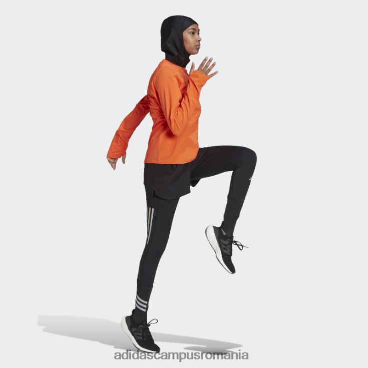 adidas campus romania tricou portocaliu pentru alergare hibridă rapidă femei portocale J266N223161