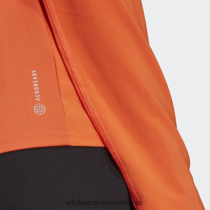 adidas campus romania tricou portocaliu pentru alergare hibridă rapidă femei portocale J266N223161