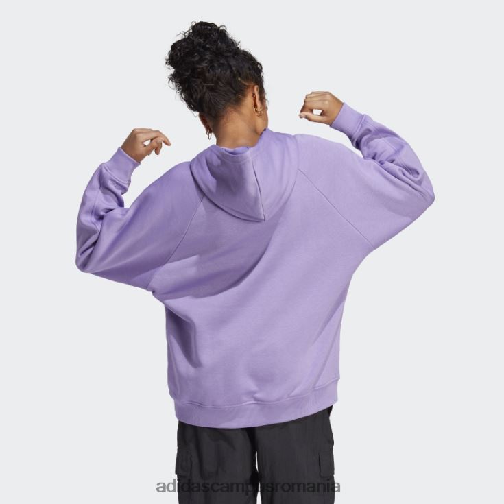 adidas campus romania violet all szn fleece boyfriend hanorac femei violet J266N223044