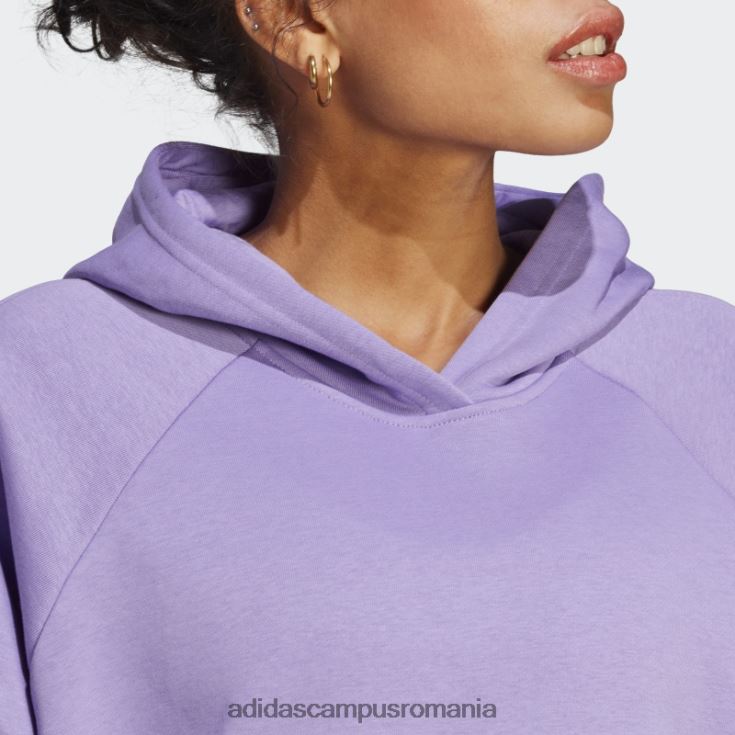 adidas campus romania violet all szn fleece boyfriend hanorac femei violet J266N223044