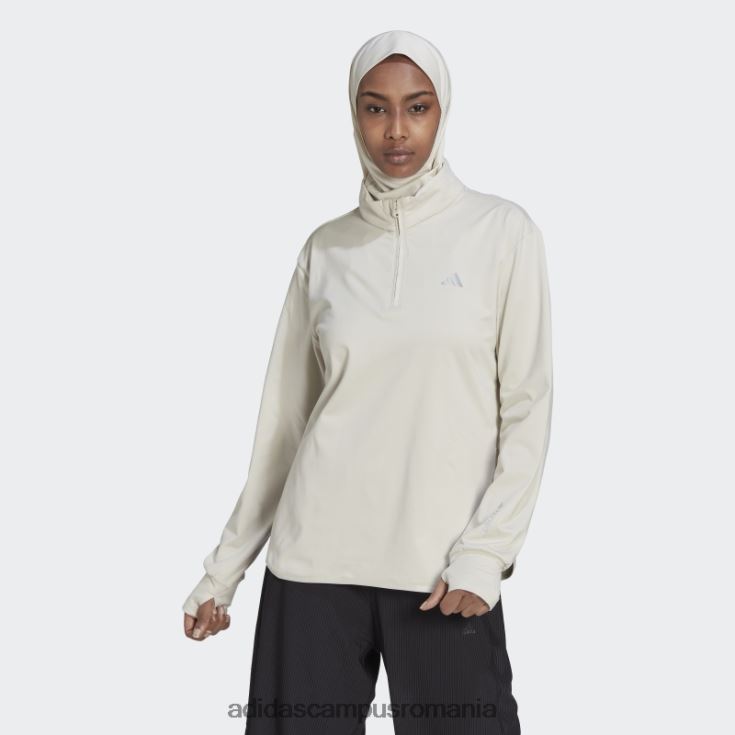 adidas campus romania Top de antrenament techfit aeroready din aluminiu, cald cu fermoar femei aluminiu J266N222546