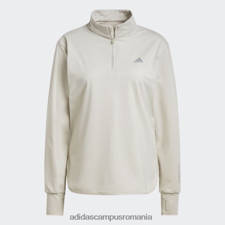 adidas campus romania Top de antrenament techfit aeroready din aluminiu, cald cu fermoar femei aluminiu J266N222546