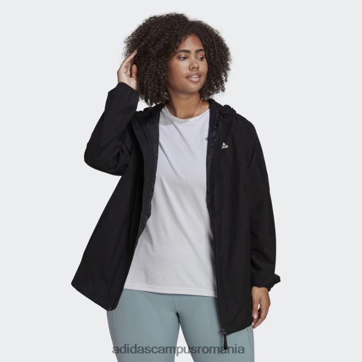 adidas campus romania black essentials rain.rdy jachetă (plus mărime) adidas femei negru J266N223283