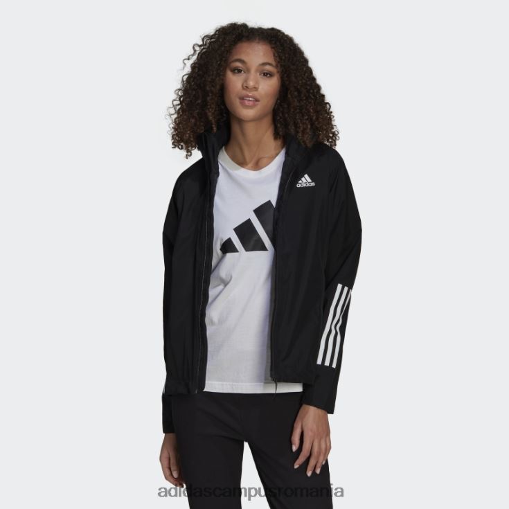 adidas campus romania bsc 3-stripes rain.rdy jacheta neagra adidas femei negru J266N224054
