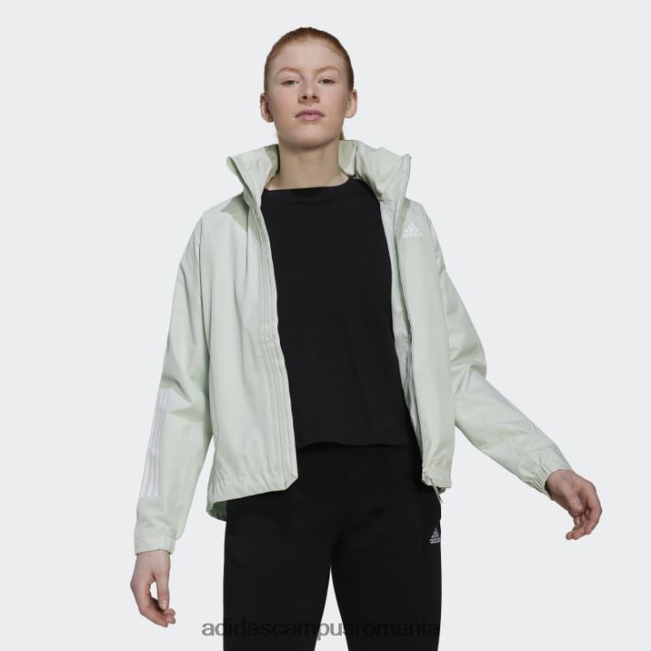 adidas campus romania bsc 3-stripes rain.rdy jacheta verde femei verde J266N224061