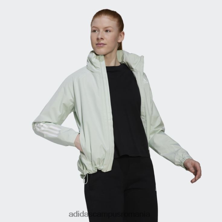 adidas campus romania bsc 3-stripes rain.rdy jacheta verde femei verde J266N224061