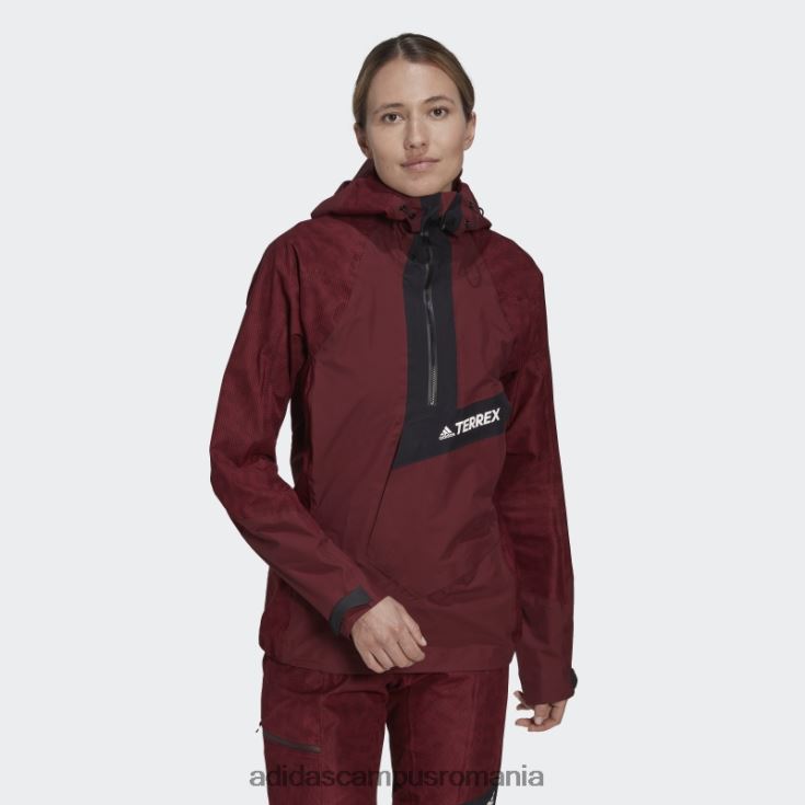 adidas campus romania elegant terrex techrock rain.rdy anorac roșu femei roșu J266N224103