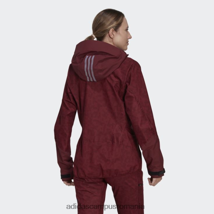 adidas campus romania elegant terrex techrock rain.rdy anorac roșu femei roșu J266N224103