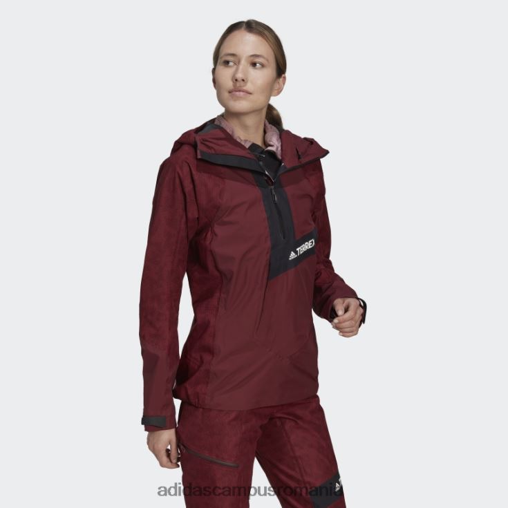 adidas campus romania elegant terrex techrock rain.rdy anorac roșu femei roșu J266N224103