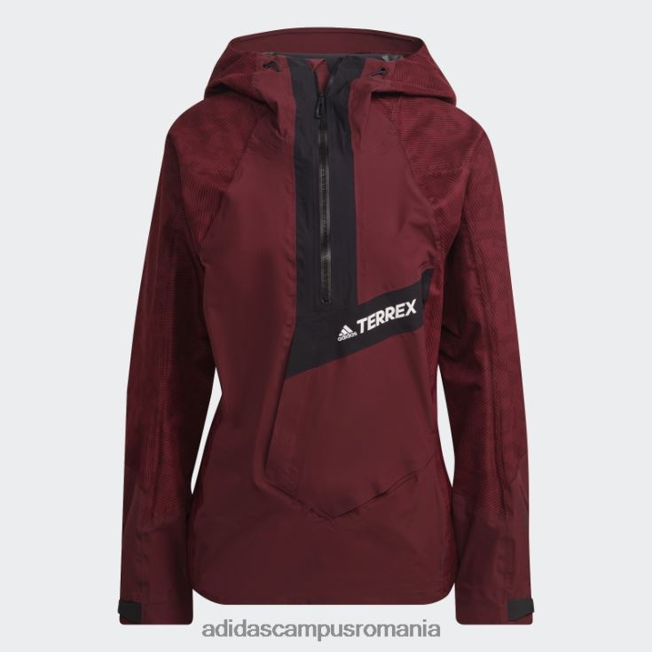 adidas campus romania elegant terrex techrock rain.rdy anorac roșu femei roșu J266N224103