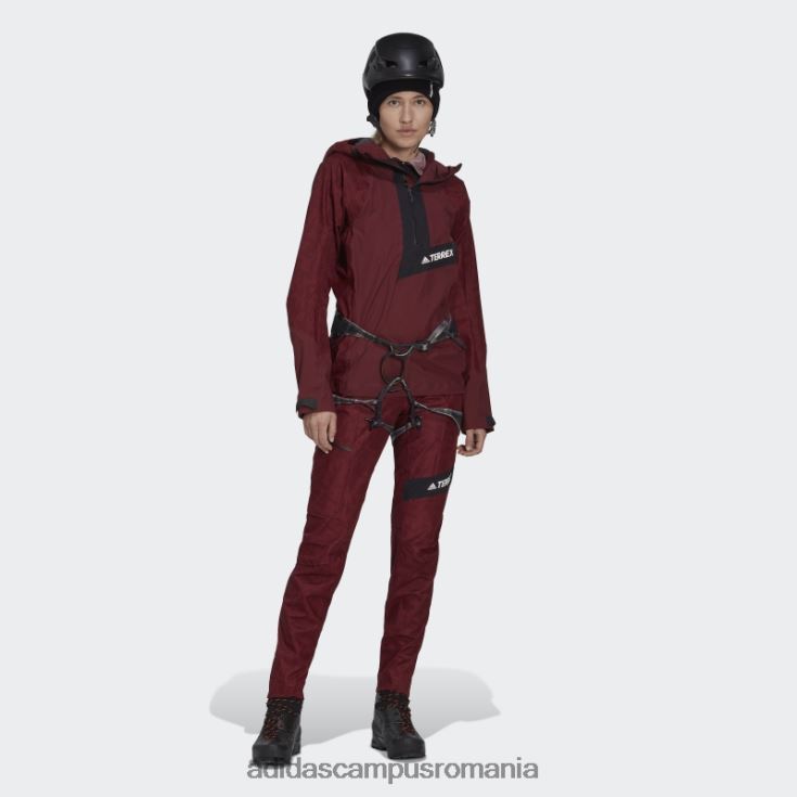 adidas campus romania elegant terrex techrock rain.rdy anorac roșu femei roșu J266N224103