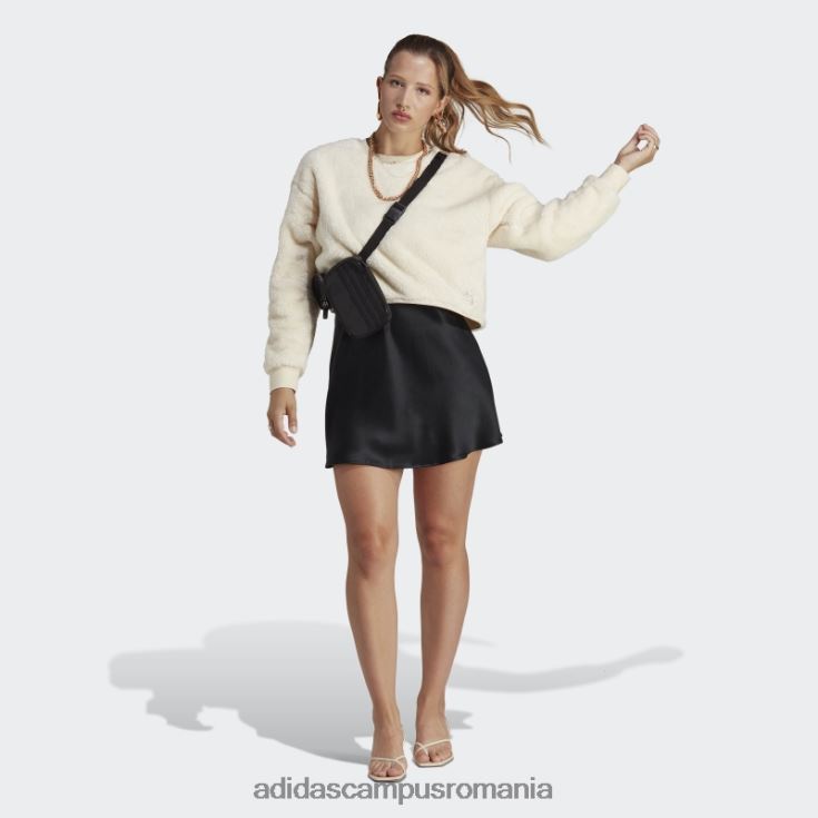 adidas campus romania essentials+ pulover pufos de pluș alb femei alb J266N224079