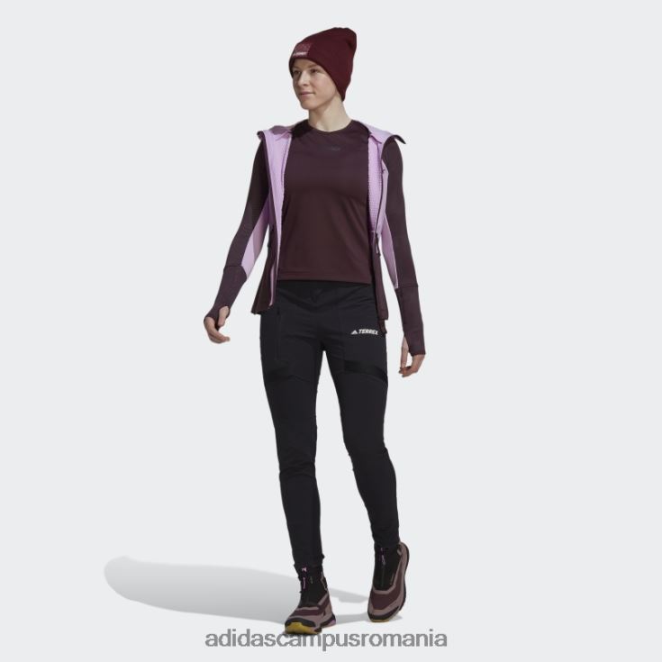 adidas campus romania geacă de drumeție fleece cu glugă terrex tech fleece lila femei liliac/brun J266N224109