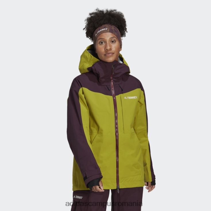 adidas campus romania geacă de zăpadă din nailon post-consum terrex cu 3 straturi maro femei maro/măsliniu J266N224104