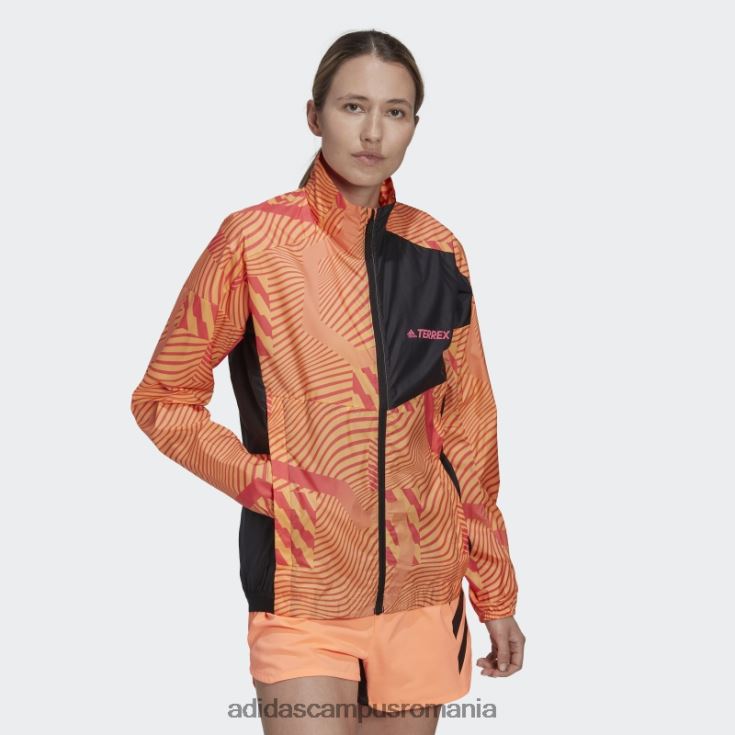 adidas campus romania geaca de vant lila terrex trail running bca imprimata adidas femei liliac/portocaliu fascicul J266N224093