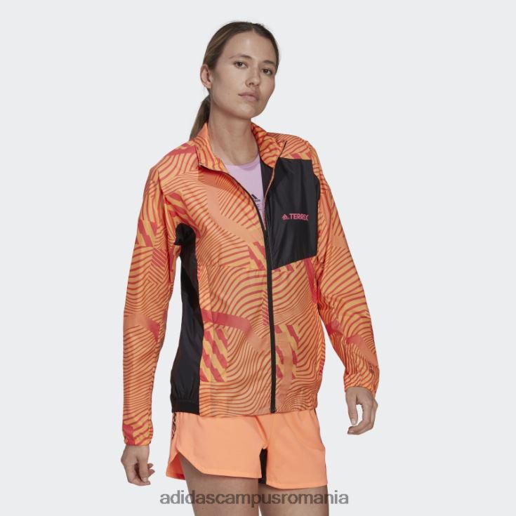 adidas campus romania geaca de vant lila terrex trail running bca imprimata adidas femei liliac/portocaliu fascicul J266N224093