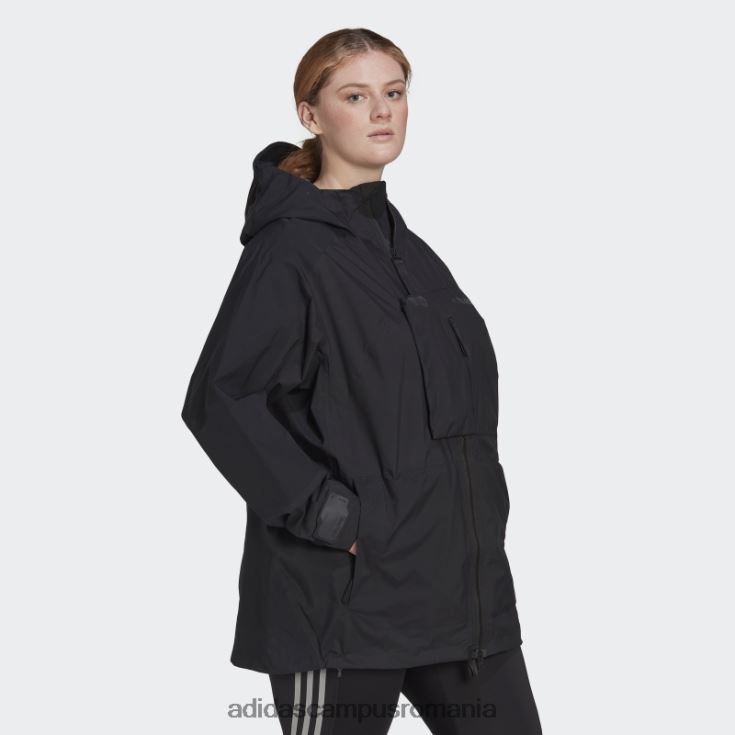 adidas campus romania geaca neagra terrex xploric rain.rdy hiking (plus size) adidas femei negru J266N223331
