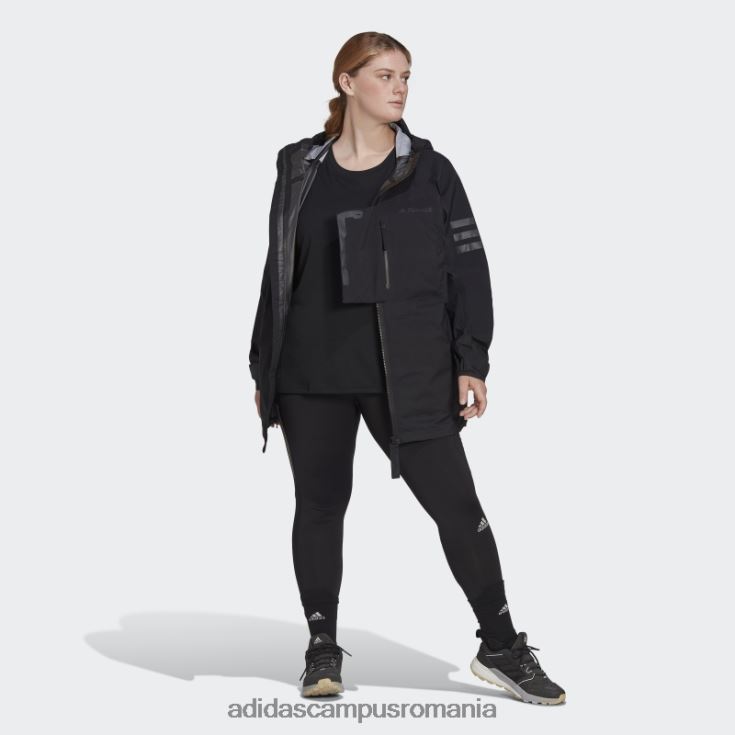 adidas campus romania geaca neagra terrex xploric rain.rdy hiking (plus size) adidas femei negru J266N223331