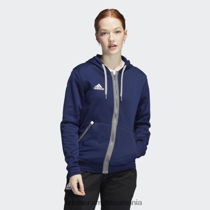 adidas campus romania hanorac adidas cu fermoar complet, echipa navy femei bleumarin/mgh gri solid J266N224051