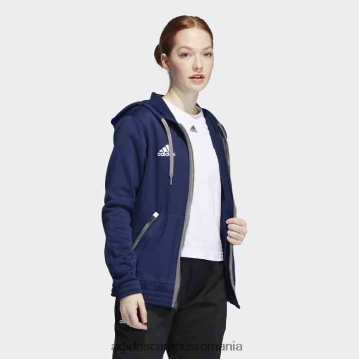 adidas campus romania hanorac adidas cu fermoar complet, echipa navy femei bleumarin/mgh gri solid J266N224051