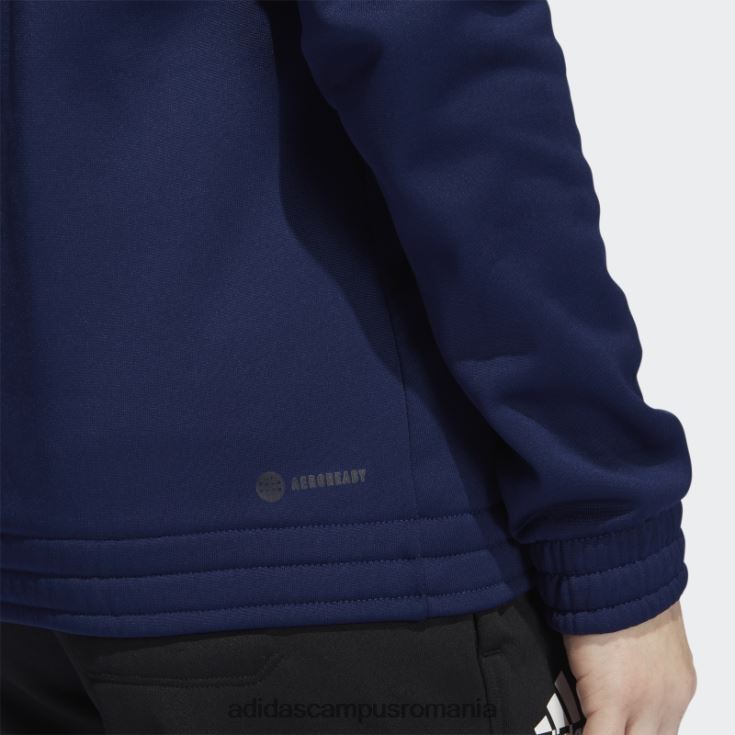 adidas campus romania hanorac adidas cu fermoar complet, echipa navy femei bleumarin/mgh gri solid J266N224051