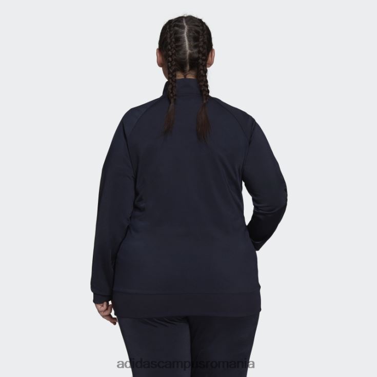 adidas campus romania ink essentials tricot de încălzire jachetă de sport subțire cu 3 dungi (mărime plus) adidas femei cerneală J266N222749
